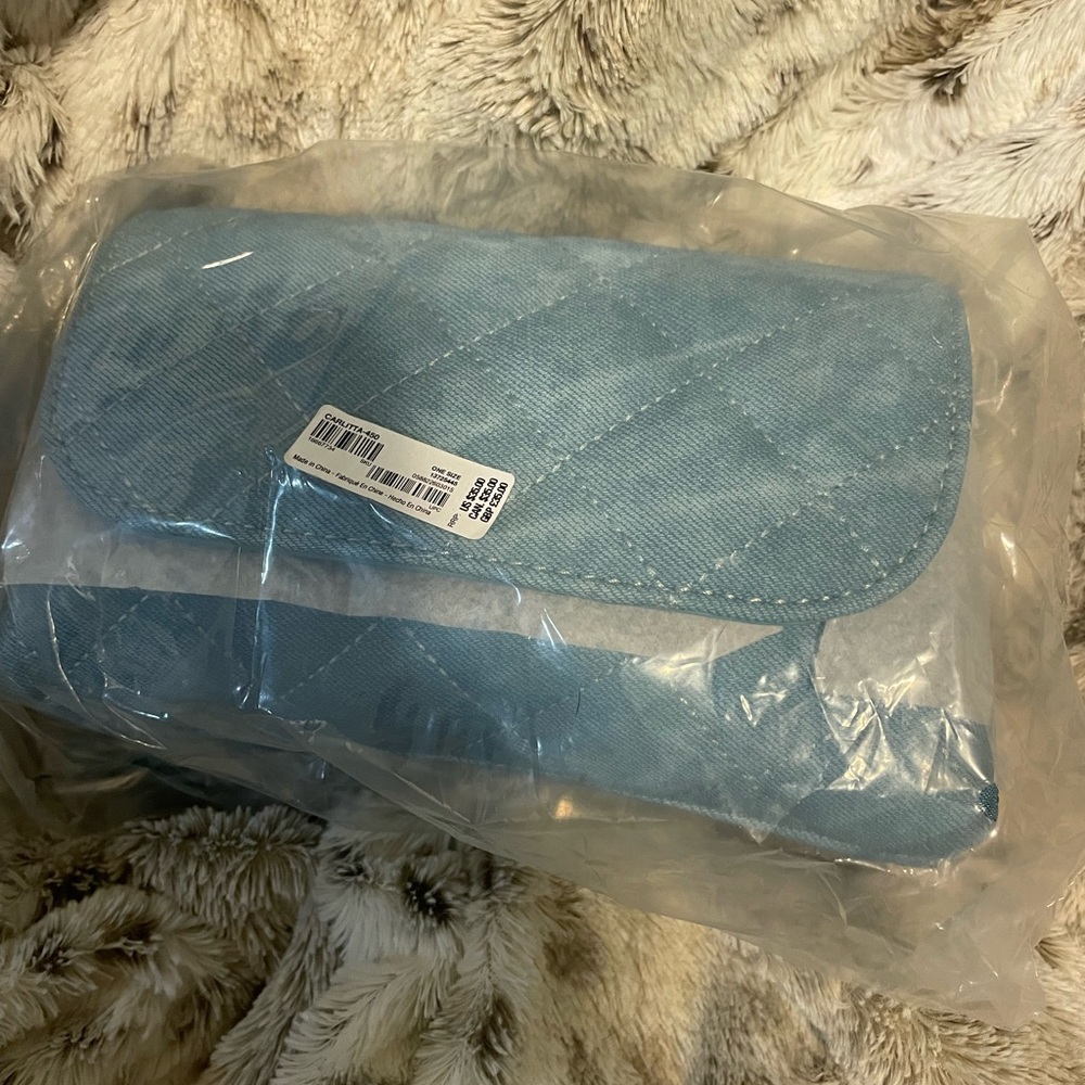 ALDO Quilted Light Blue Shoulder Bag